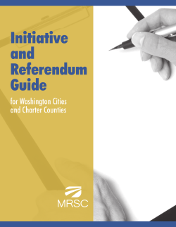 Initiative and Referendum Guide
