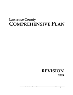 Comprehensive Plan - Lawrence County, South Dakota