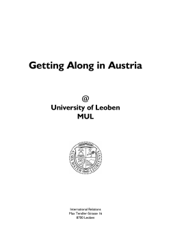 Getting Along in Austria