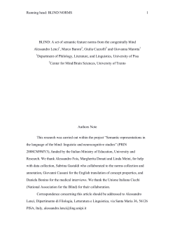 BLIND: a set of semantic feature norms from the - clic