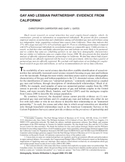 Carpenter and Gates (2008) - Williams Institute