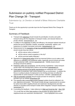 Bikes Welcome Submission on Hutt Council