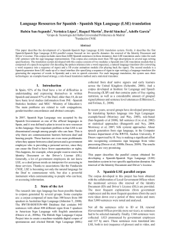 Language Resources for Spanish