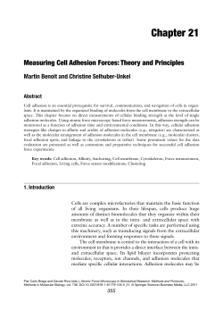 Chapter 21 - Biophysics and Molecular Materials