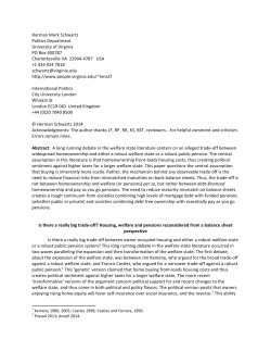 Herman Mark Schwartz Politics Department University of Virginia PO