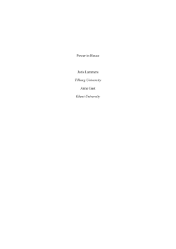 A dominant theme that runs through all episodes of the series of