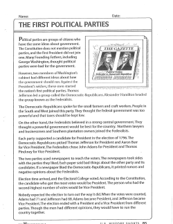 the first political parties