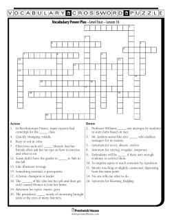 Lesson 16 - Prestwick House