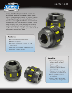 lh couplings - Lovejoy, Inc.