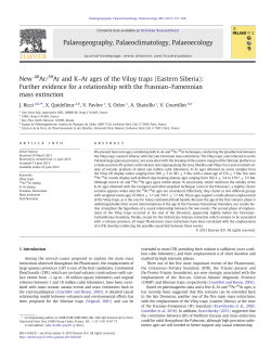 New 40Ar/39Ar and K&ndash;Ar ages of the Viluy traps (Eastern Siberia