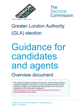GLA - Overview - Electoral Commission