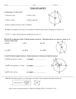 Circles 10-1 and 10-2 - tperry-math