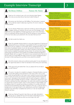 Example Interview Transcript