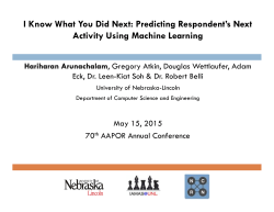 Predicting Next Responses