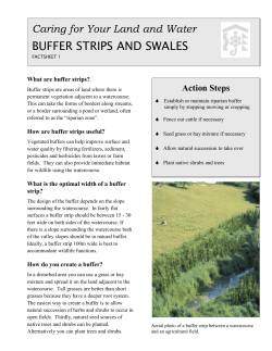 Buffer Strips and Swales - Credit Valley Conservation