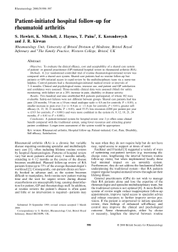 Patient-initiated hospital follow