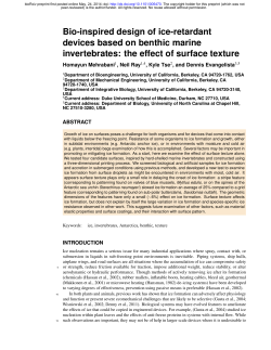 Bio-inspired design of ice-retardant devices based on