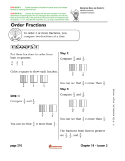 Order Fractions - MathCoach Interactive