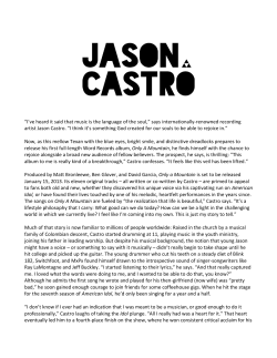 Castro`s evolution is perhaps most apparent in the singalong