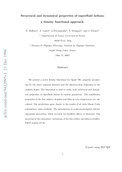 Structural and dynamical properties of superfluid helium: a