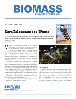 Anaerobic Digestion - GreenWaste Recovery