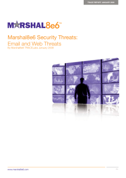Marshal8e6 Security Threats: Email and Web Threats