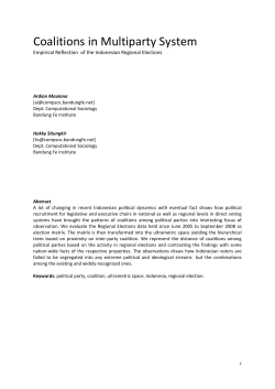 Coalitions in Multiparty System