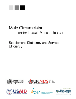 Male Circumcision under Local Anaesthesia