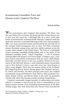 Romanticizing Colonialism: Power and Pleasure in