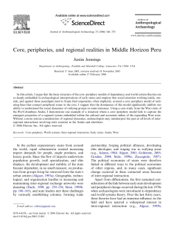 Core, peripheries, and regional realities in Middle Horizon Peru