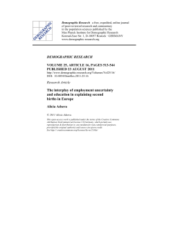 The interplay of employment uncertainty and education in explaining