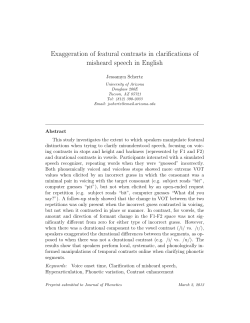 Exaggerating featural contrasts in clarifications of misheard speech