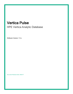 HPE Vertica Pulse