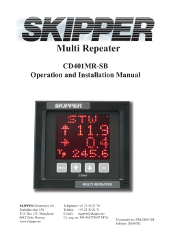 Compact Repeater MR Manual Sw1.10 - skipper