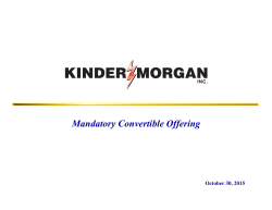 Mandatory Convertible Offering