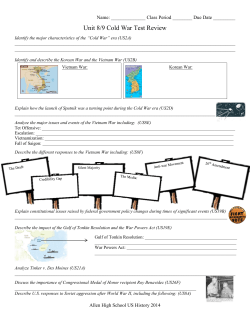 Unit 8/9 Cold War Test Review