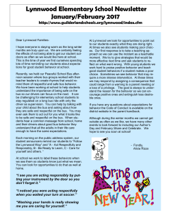 January/February - Guilderland Central School District