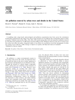Air pollution removal by urban trees and shrubs in the United - i-Tree