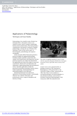 Applications of Palaeontology - Assets