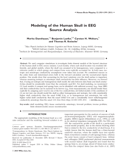 Modeling of the human skull in EEG source analysis