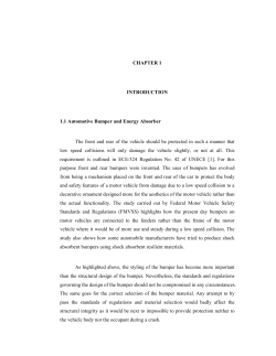 CHAPTER 1 INTRODUCTION 1.1 Automotive Bumper and Energy