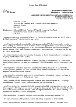 amended environmental compliance approval 8025