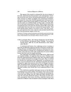 One Chicago Orphanage and the Tangle index. $24.95.) 1960s.