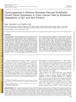 Cyclooxygenase-2 Inhibitors Decrease Vascular Endothelial Growth