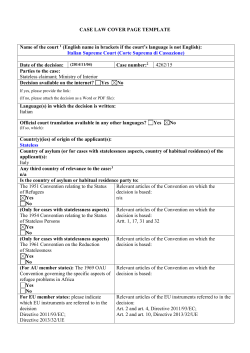 case law template