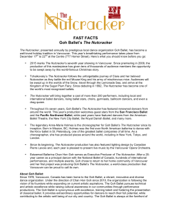 Fast Facts on the Show - Goh Ballet