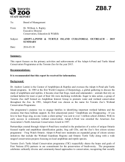 Adopt-A-Pond and Turtle Island Curatorial Outreach