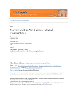 Machito and His Afro-Cubans: Selected Transcriptions