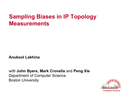 Sampling Biases in IP Topology Measurements