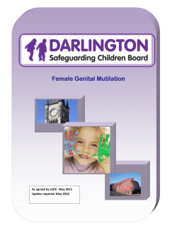 Female Genital Mutilation - Darlington Safeguarding Children Board